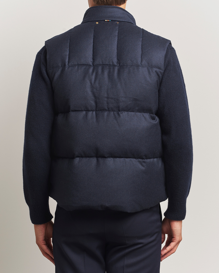 Herre | Jakker | Paul Smith | Wool/Cashmere Down Gilet Navy