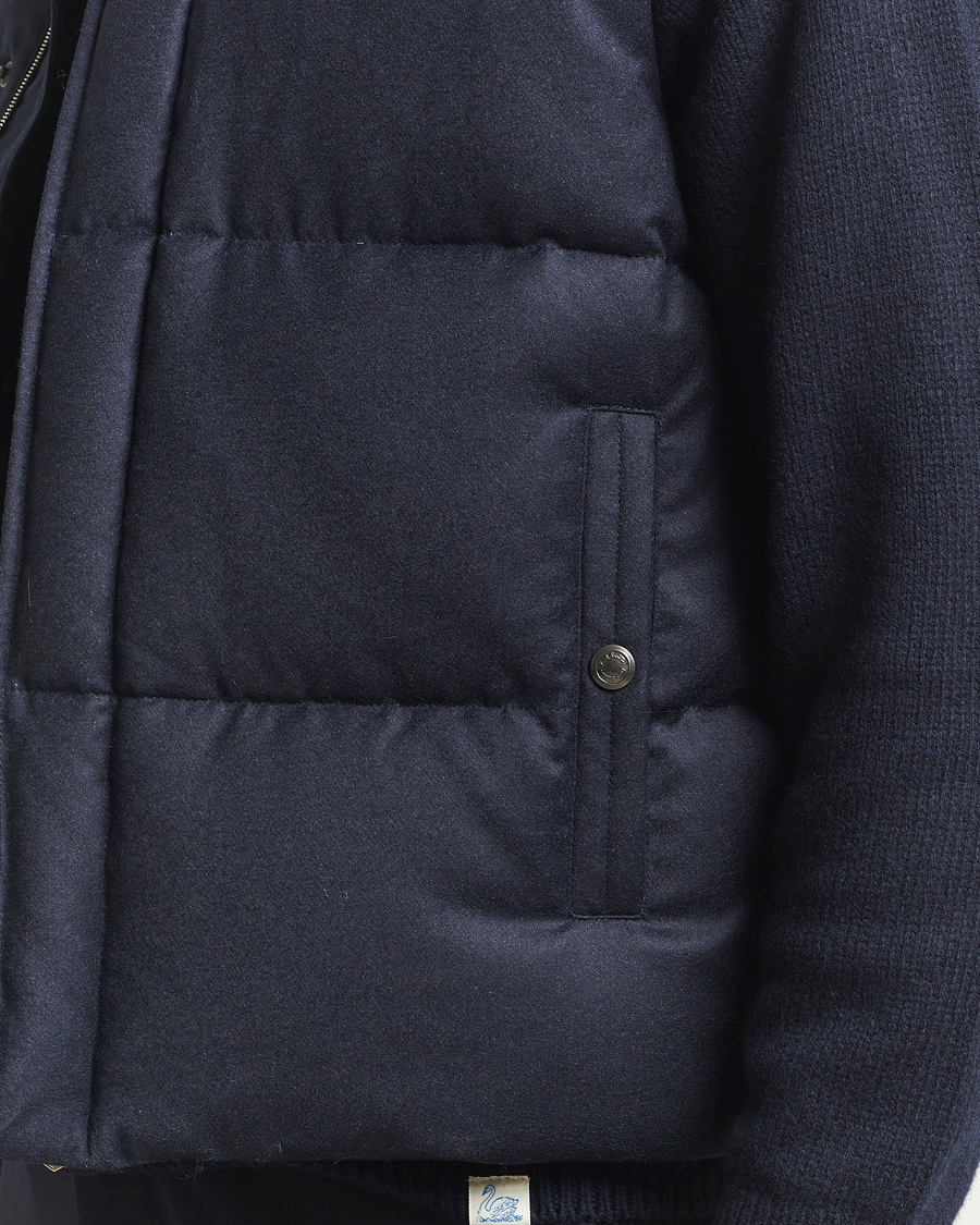 Herre | Vester | Paul Smith | Wool/Cashmere Down Gilet Navy
