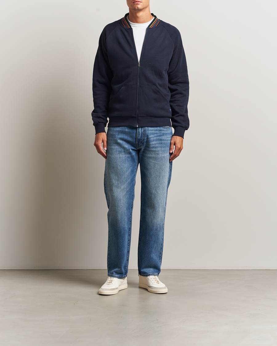 Herre | Gensere | Paul Smith | Artist Rib Full Zip Navy
