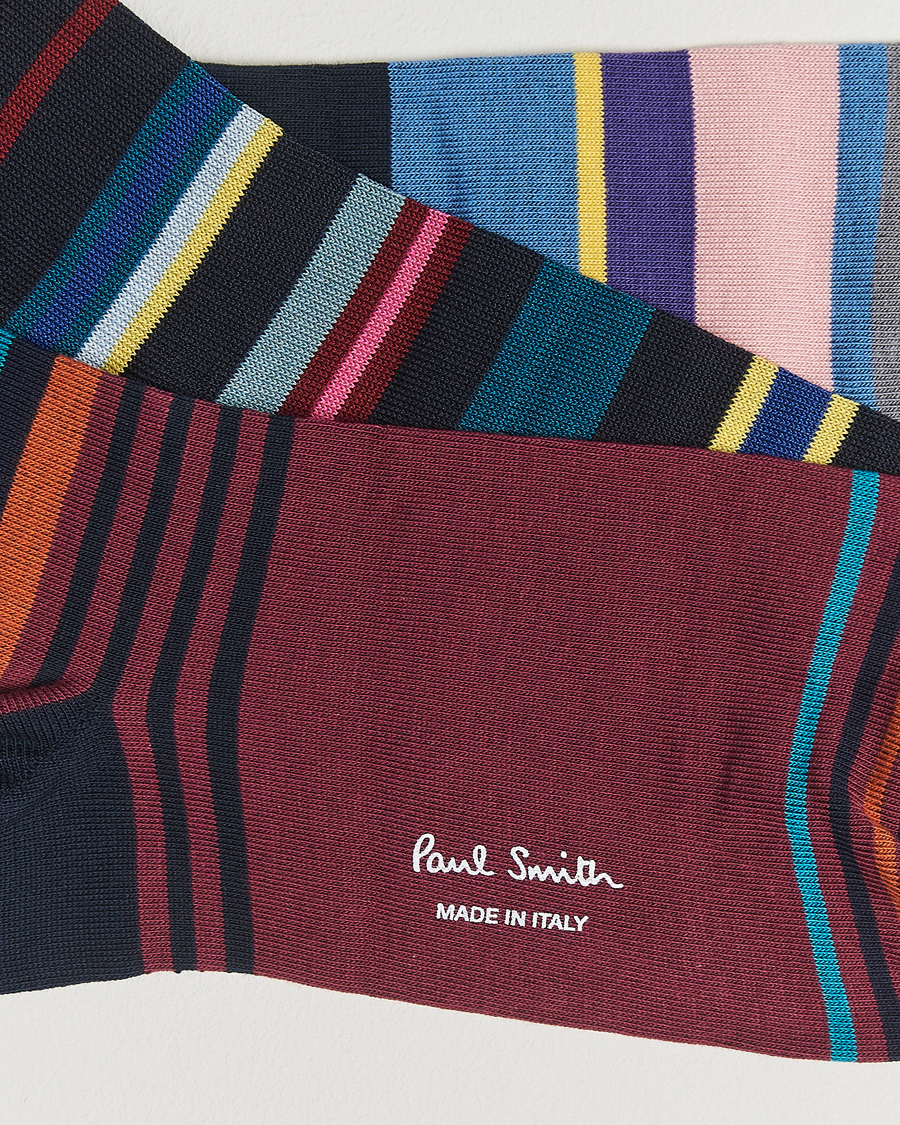 Herre | Undertøy | Paul Smith | 3-Pack Striped Sock Multi