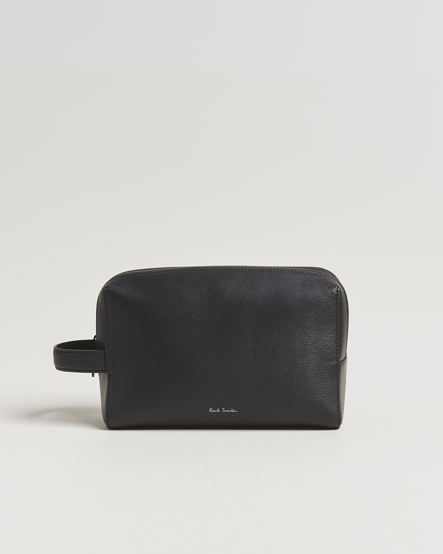 Herre | Vesker | Paul Smith | Leather Washbag Black
