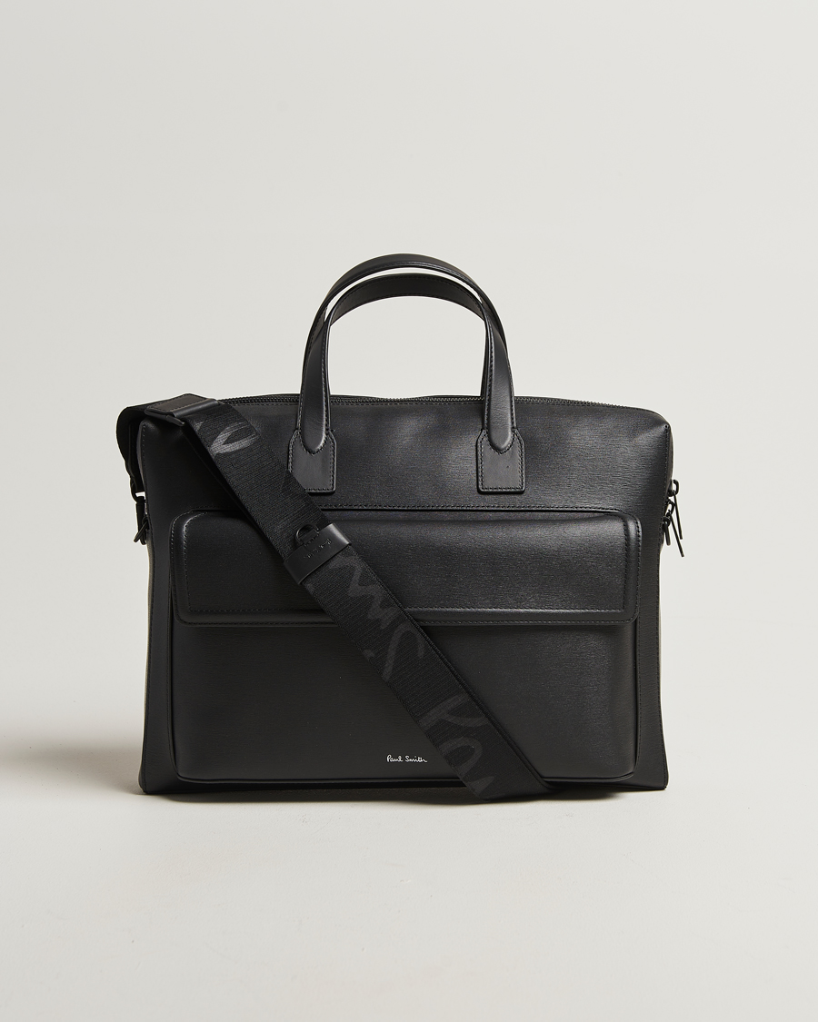Herre | Vesker | Paul Smith | Leather Briefcase Black