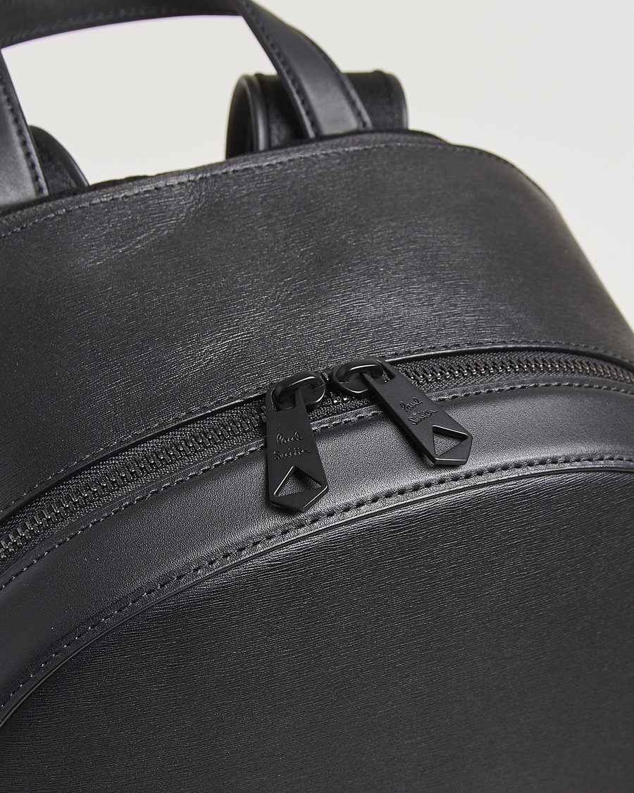 Herre | Vesker | Paul Smith | Leather Backpack Black