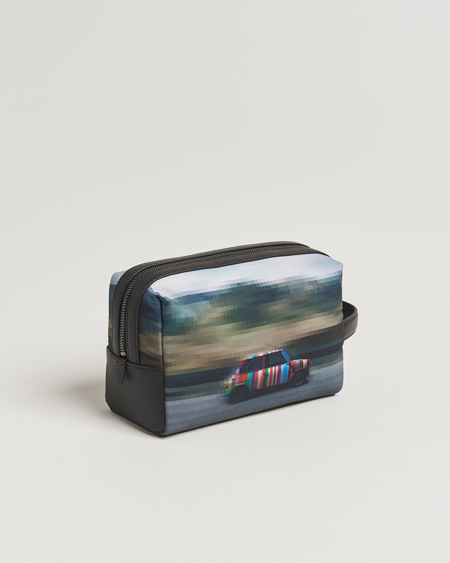 Herre | Vesker | Paul Smith | Leather Mini Washbag Black Multi