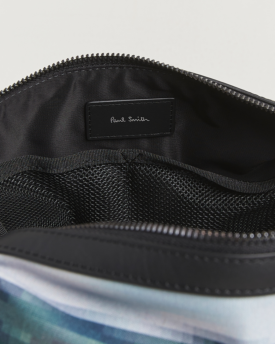 Herre | Vesker | Paul Smith | Leather Mini Washbag Black Multi