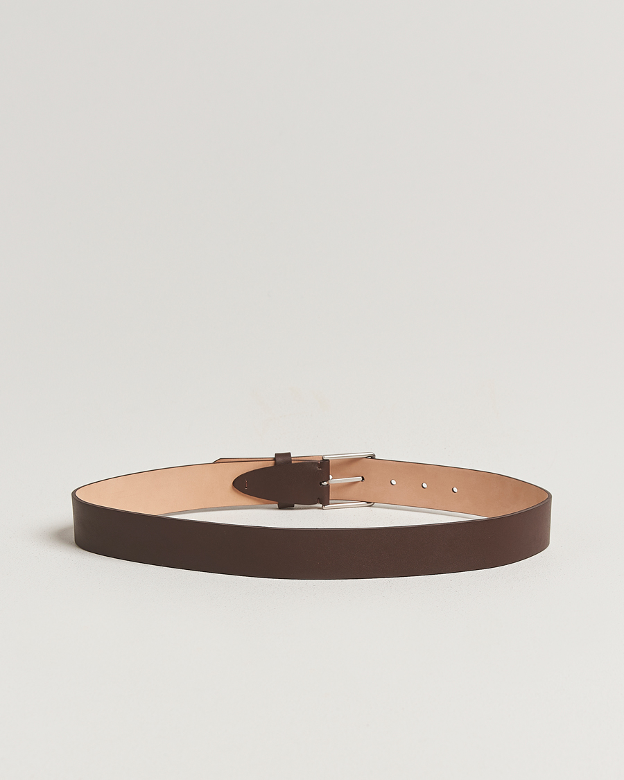 Herre | Belter | Paul Smith | Stitch Leather Belt Dark Brown