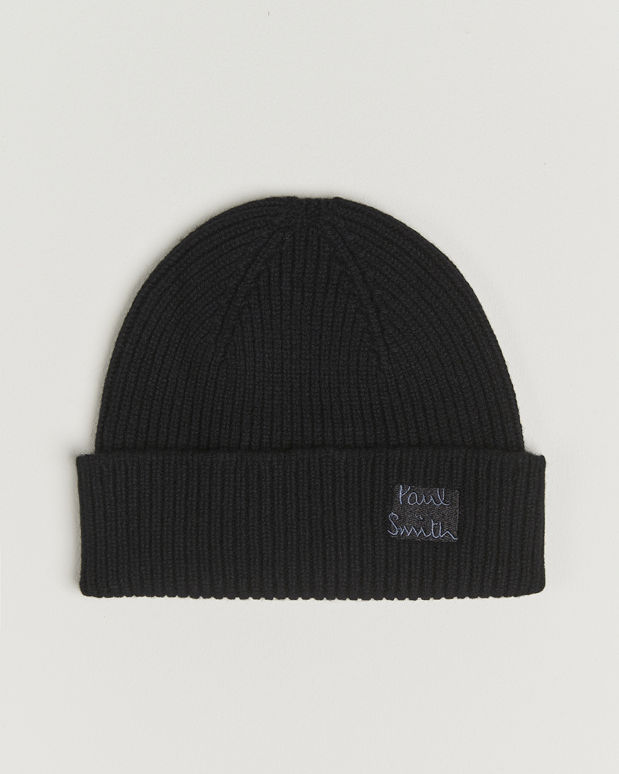 Herre | Luer | Paul Smith | Cashmere Beanie Black