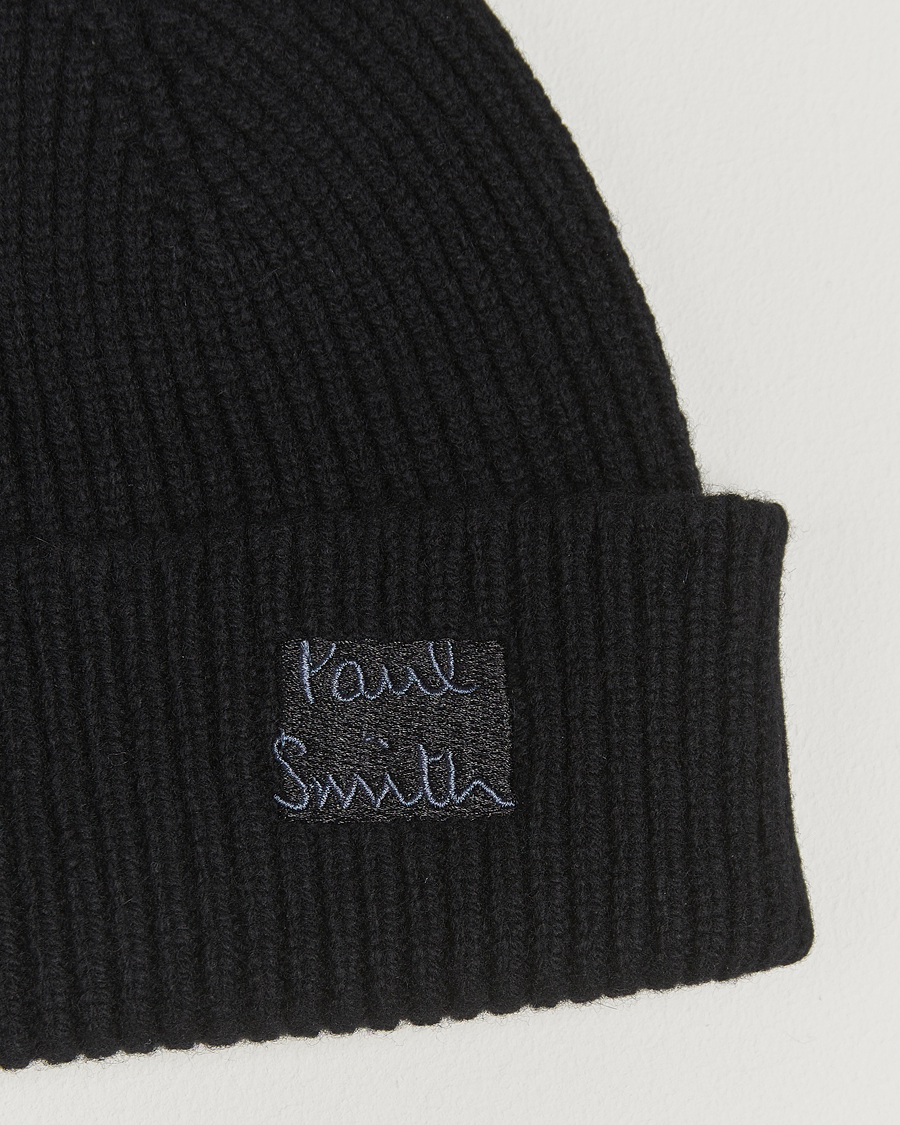 Herre | Luer | Paul Smith | Cashmere Beanie Black