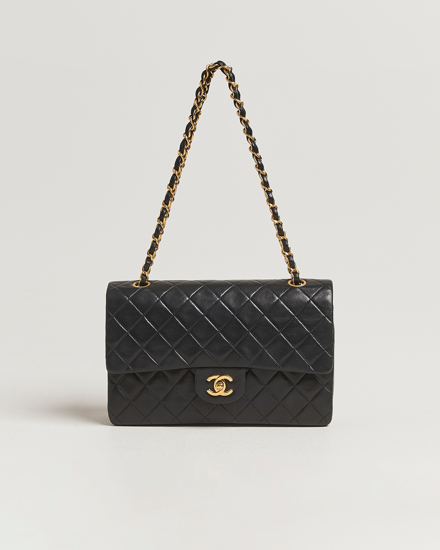 Herre | Pre-Owned & Vintage Bags | Chanel Pre-Owned | Classic Double Flap Medium Black