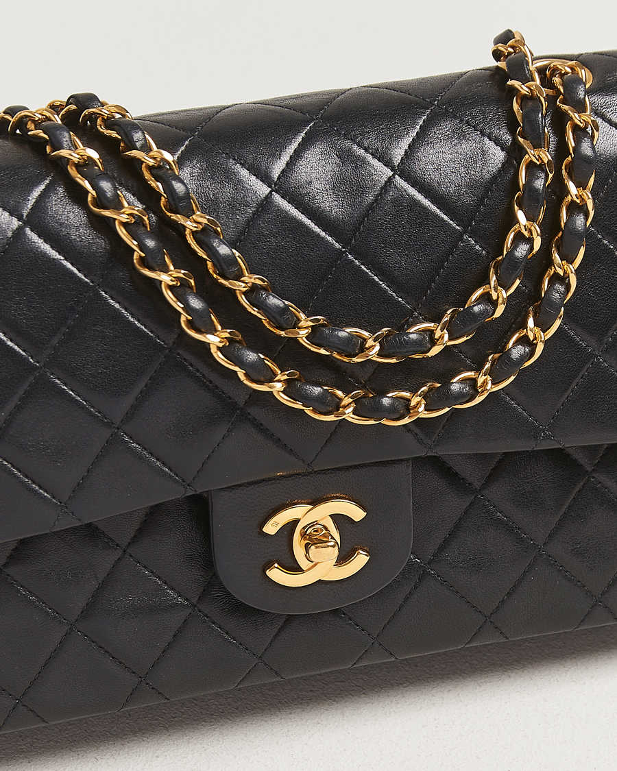 Herre | Pre-Owned & Vintage Bags | Chanel Pre-Owned | Classic Double Flap Medium Black