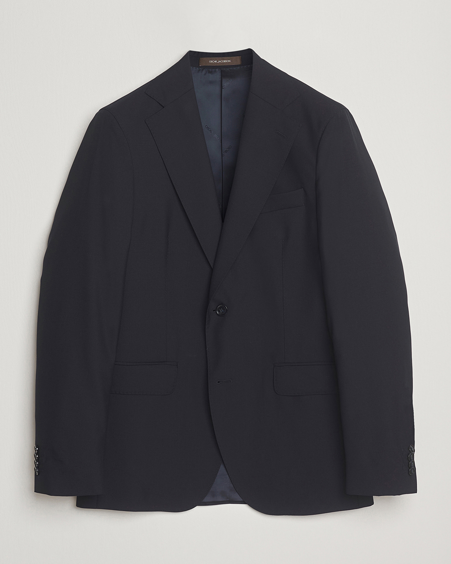 Herre | Dressjakker | Oscar Jacobson | Ego Wool Blazer Navy