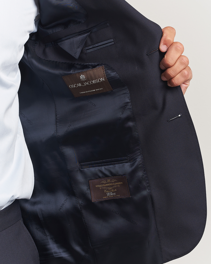 Herre | Dressjakker | Oscar Jacobson | Ego Wool Blazer Navy