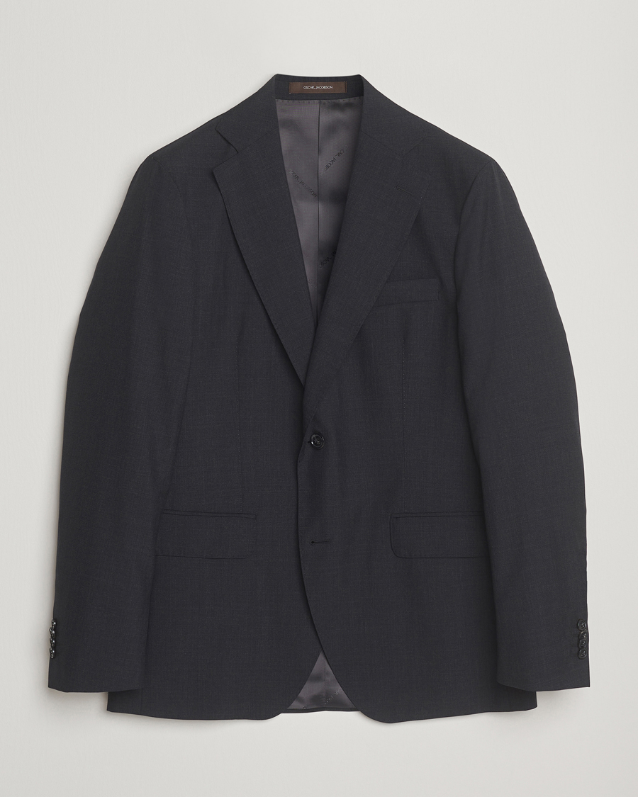 Herre | Dressjakker | Oscar Jacobson | Fogerty Wool Blazer Grey