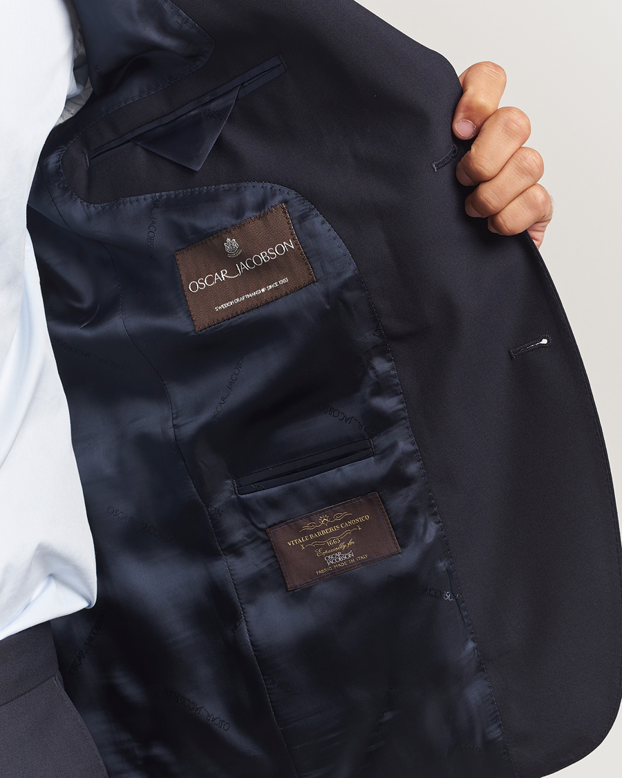 Herre | Dressjakker | Oscar Jacobson | Fogerty Wool Blazer Navy