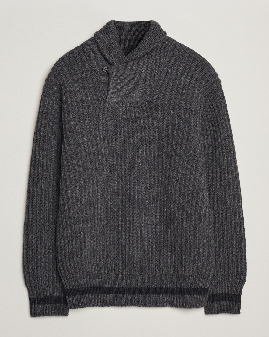 Herre | Gensere | Filson | Bristol Shawl Neck Sweater Grey