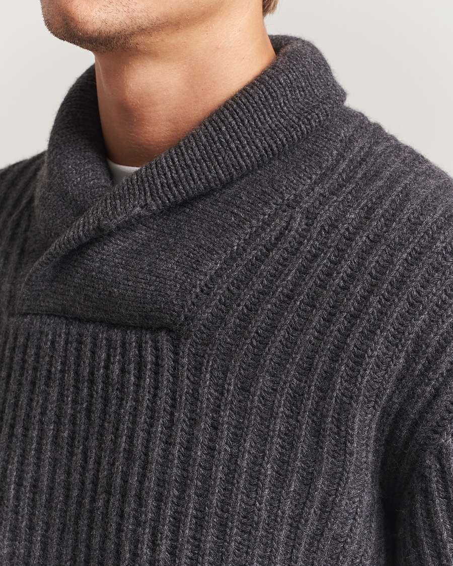 Herre | Gensere | Filson | Bristol Shawl Neck Sweater Grey