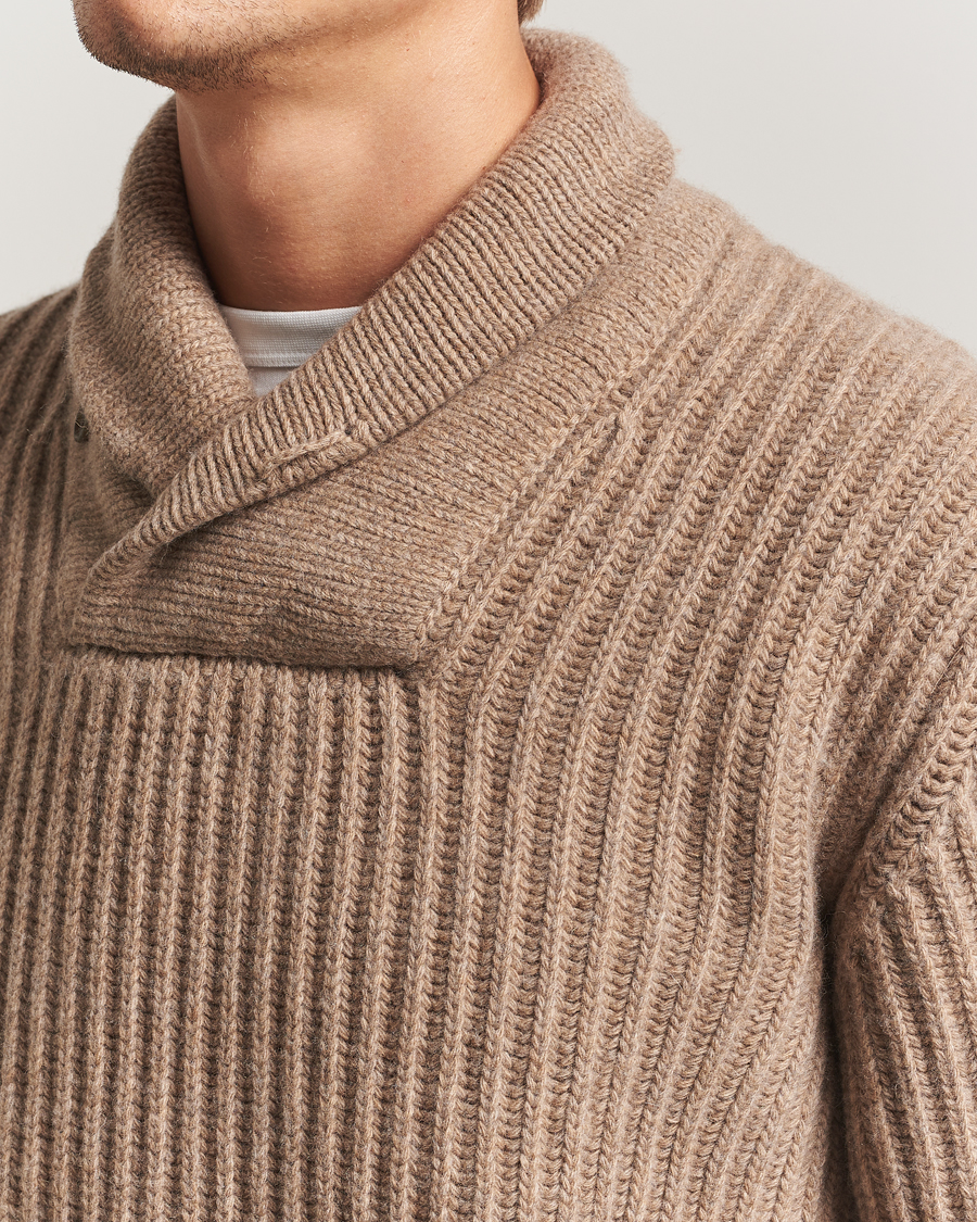 Herre | Gensere | Filson | Bristol Shawl Neck Sweater Oatmeal