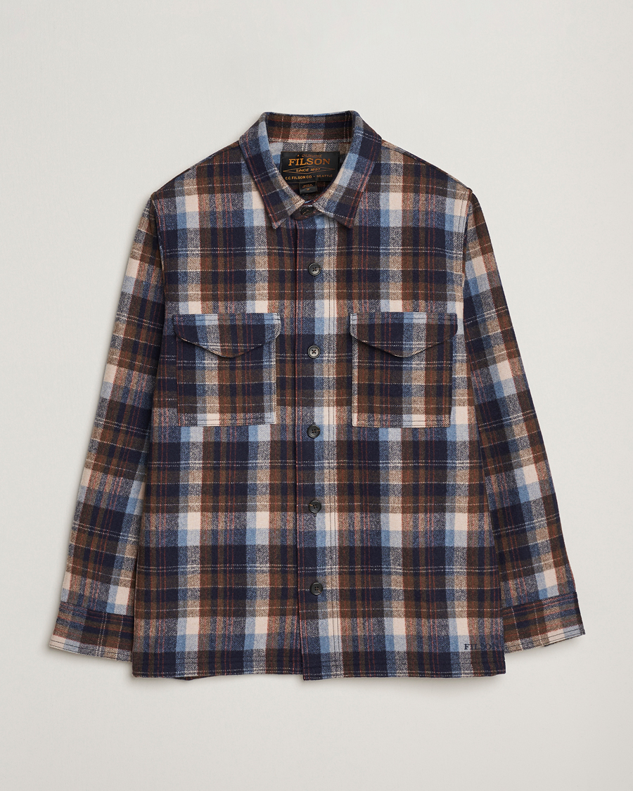 Herre | Skjorter | Filson | Checked Wool Jac Shirt Brown Multi