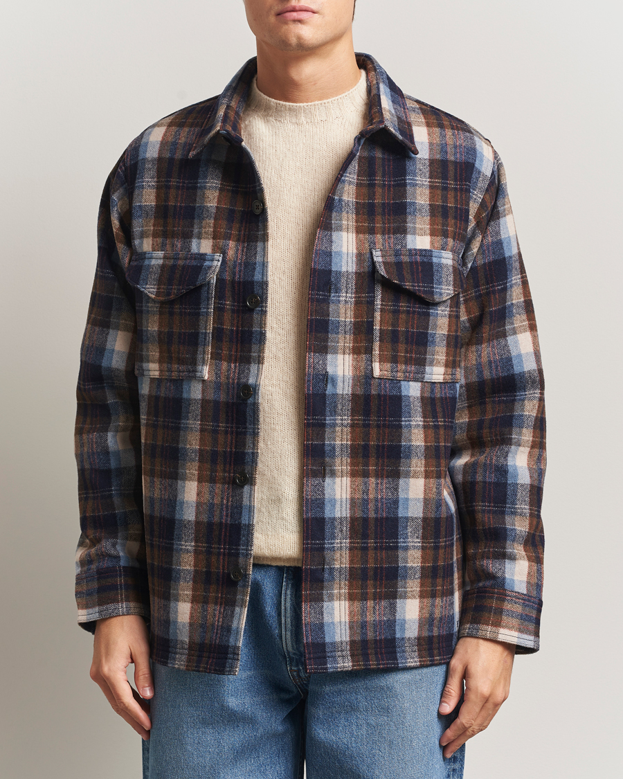 Herre | Skjorter | Filson | Checked Wool Jac Shirt Brown Multi