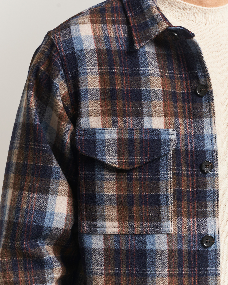 Herre | Skjorter | Filson | Checked Wool Jac Shirt Brown Multi