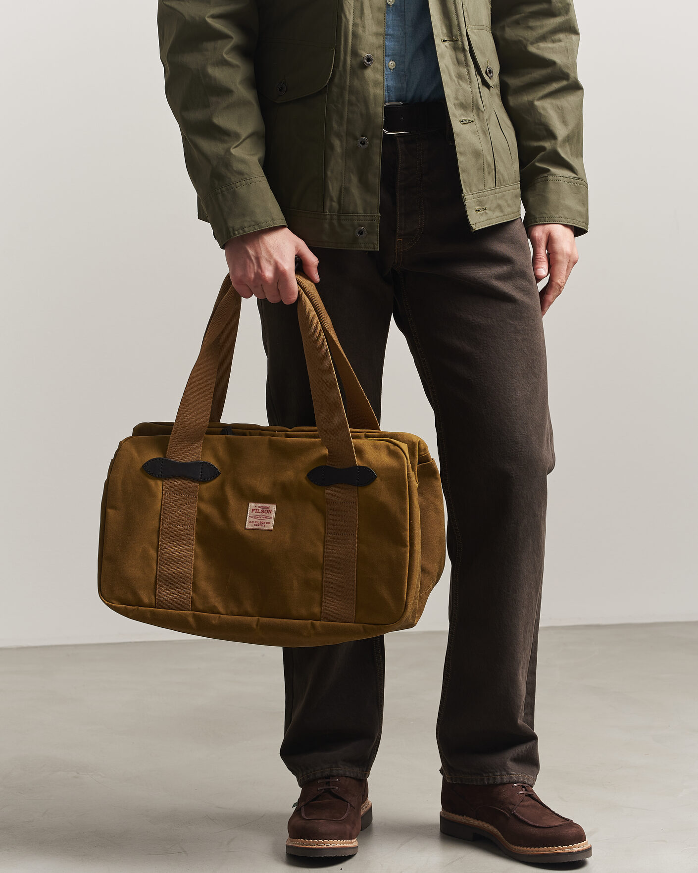 Herre | Vesker | Filson | Tin Cloth Small Duffle Tan