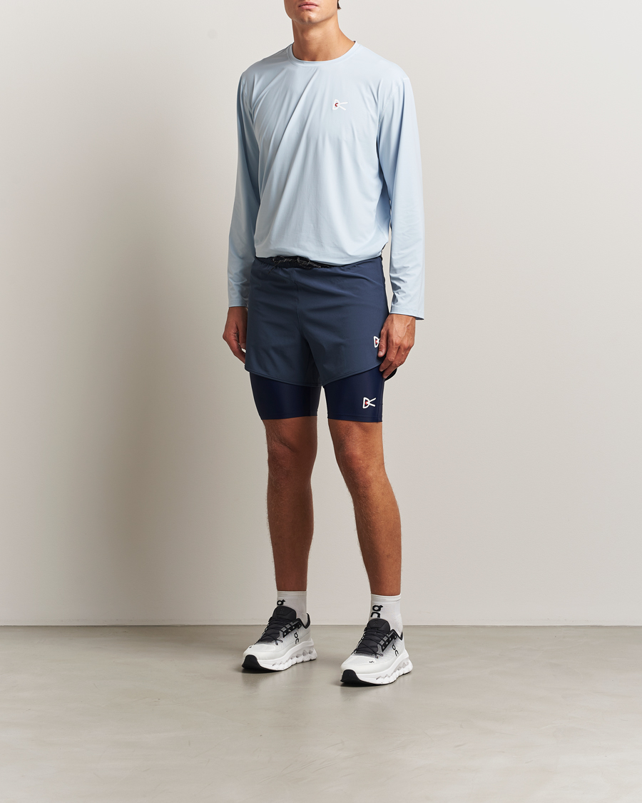 Herre | Shorts | District Vision | 9 Inch Half Tights Indigo