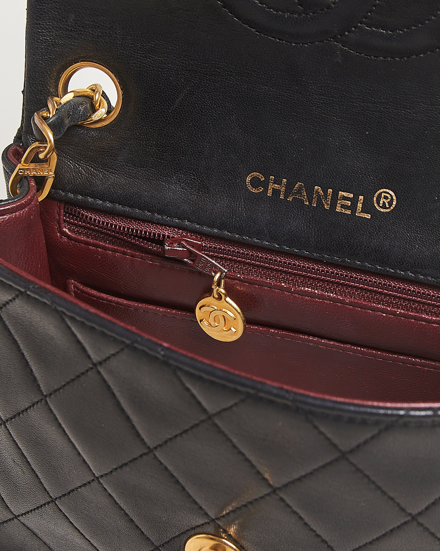 Herre | Pre-Owned & Vintage Bags | Chanel Pre-Owned | Classic Mini Flap Bag Black