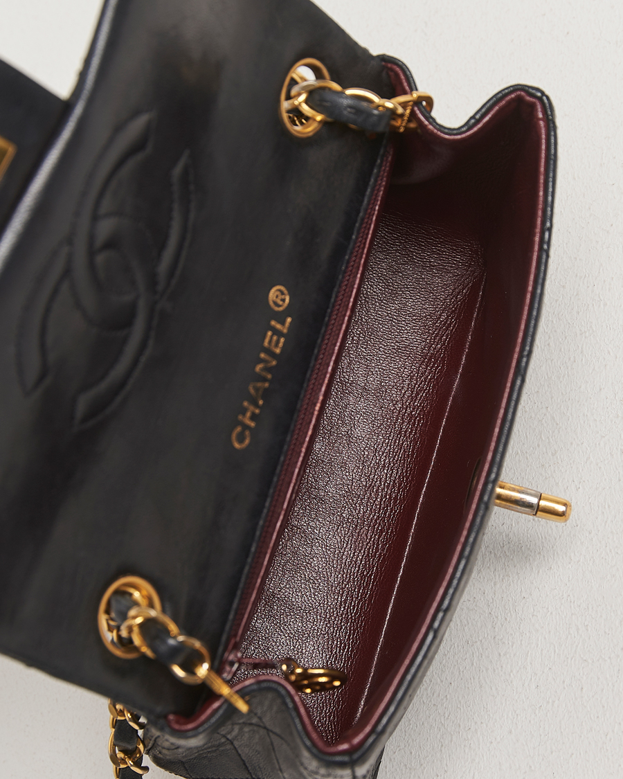 Herre | Pre-Owned & Vintage Bags | Chanel Pre-Owned | Classic Mini Flap Bag Black
