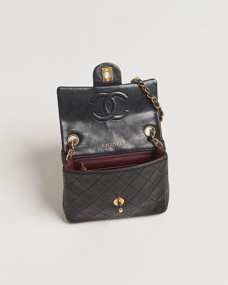 Herre | Pre-Owned & Vintage Bags | Chanel Pre-Owned | Classic Mini Flap Bag Black