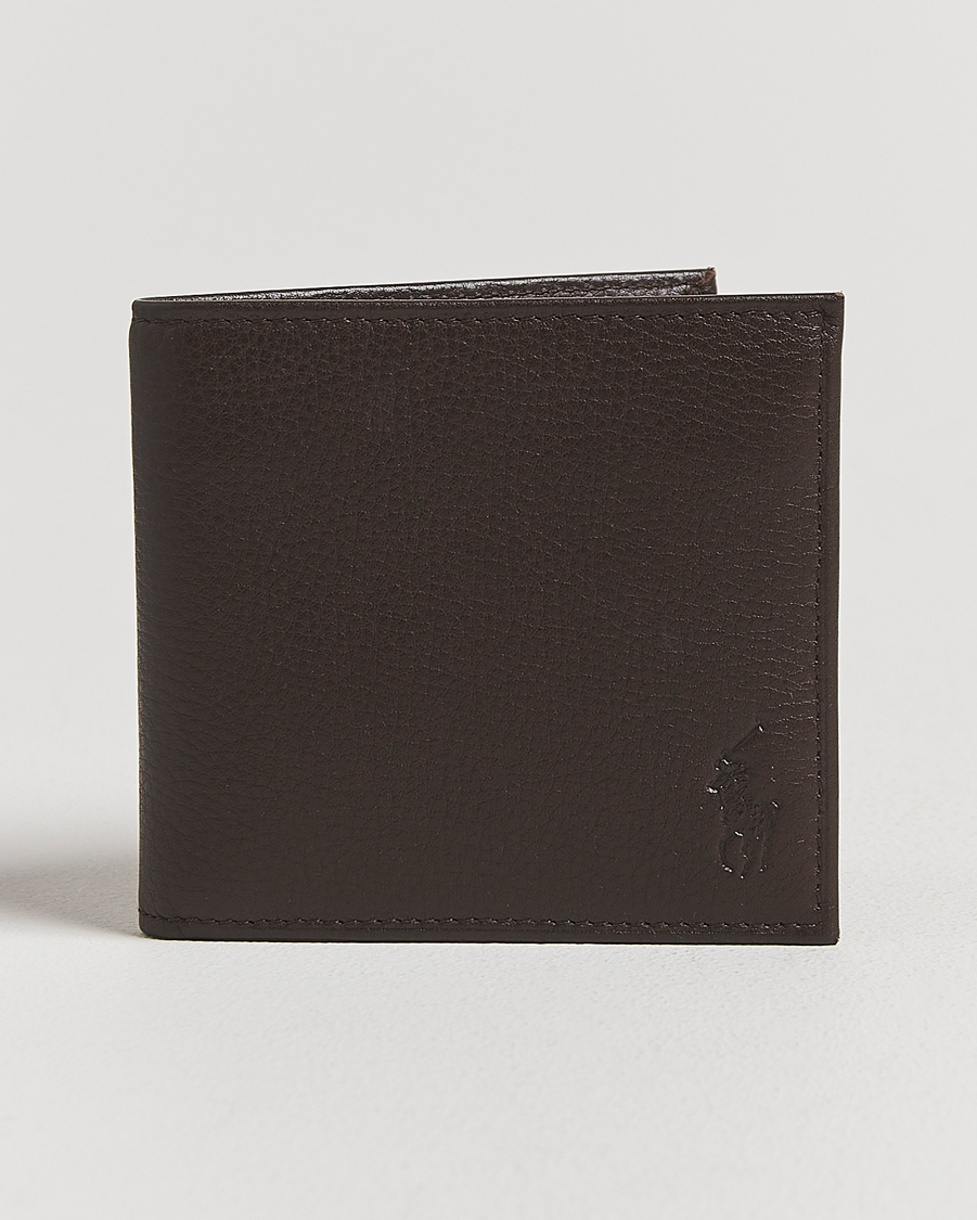 Herre | Lommebøker | Polo Ralph Lauren | Pebbled Leather Billfold Wallet Brown