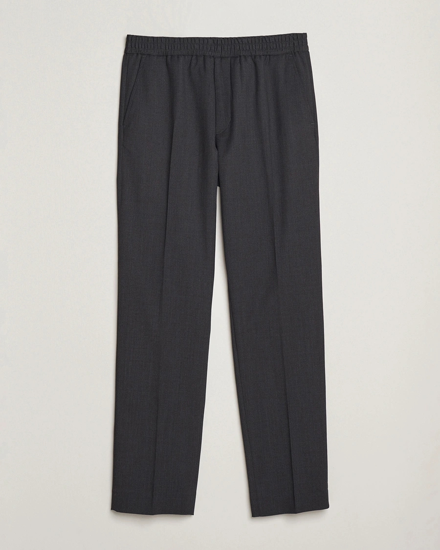 Herre | Bukser | Filippa K | Theo Relaxed Wool Trousers Mid Grey