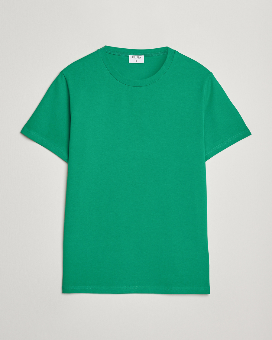 Herre | T-Shirts | Filippa K | Soft Lycra T-Shirt Apple Green