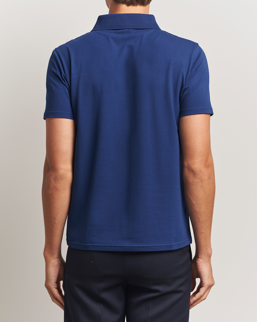 Herre | Pikéer | Filippa K | Soft Lycra Polo T-Shirt Royal Navy