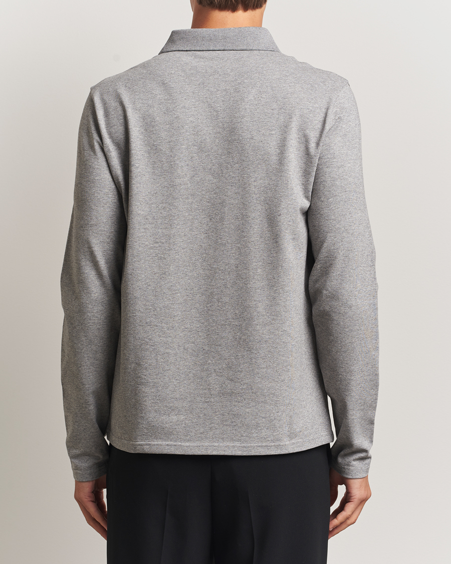 Herre | Pikéer | Filippa K | Luke Lycra Polo Shirt Mid Grey Melange