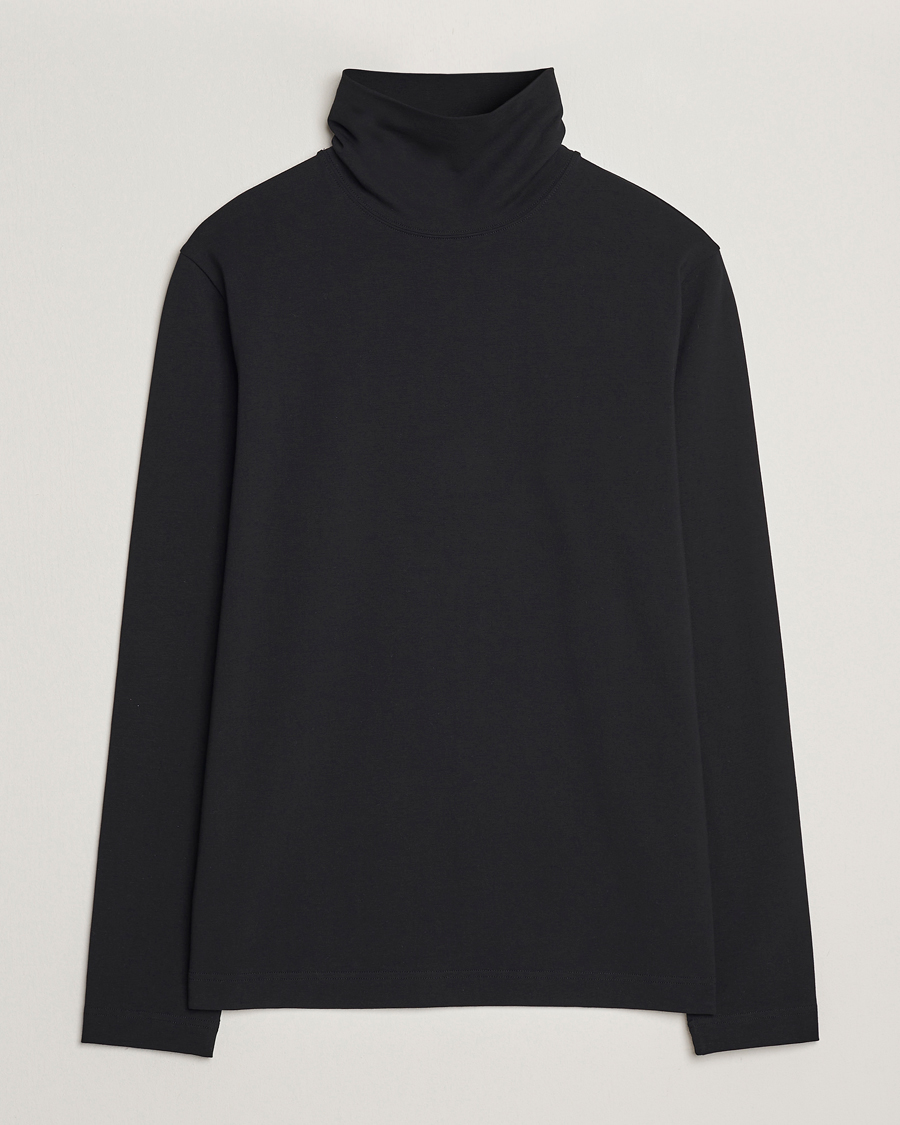 Herre | Gensere | Filippa K | Organic Cotton Stretch Turtleneck Black