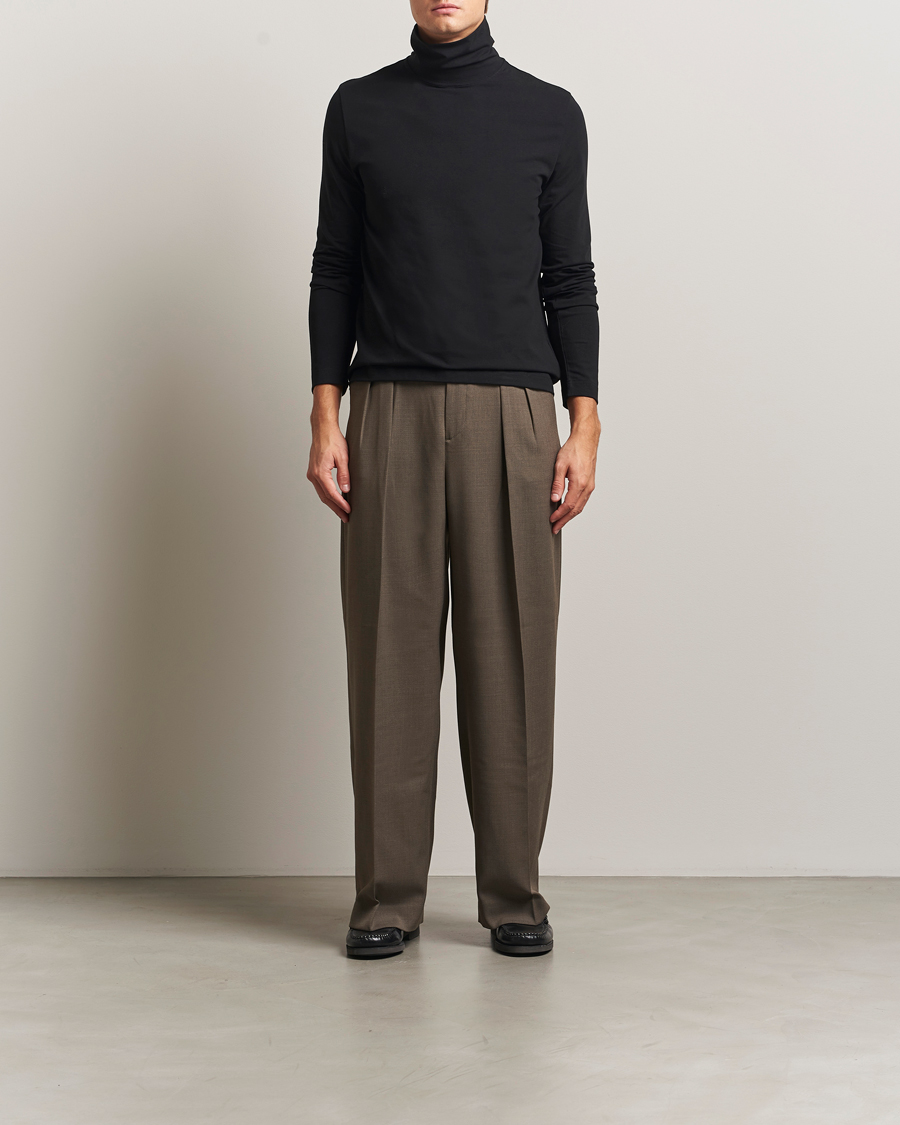 Herre | Gensere | Filippa K | Organic Cotton Stretch Turtleneck Black