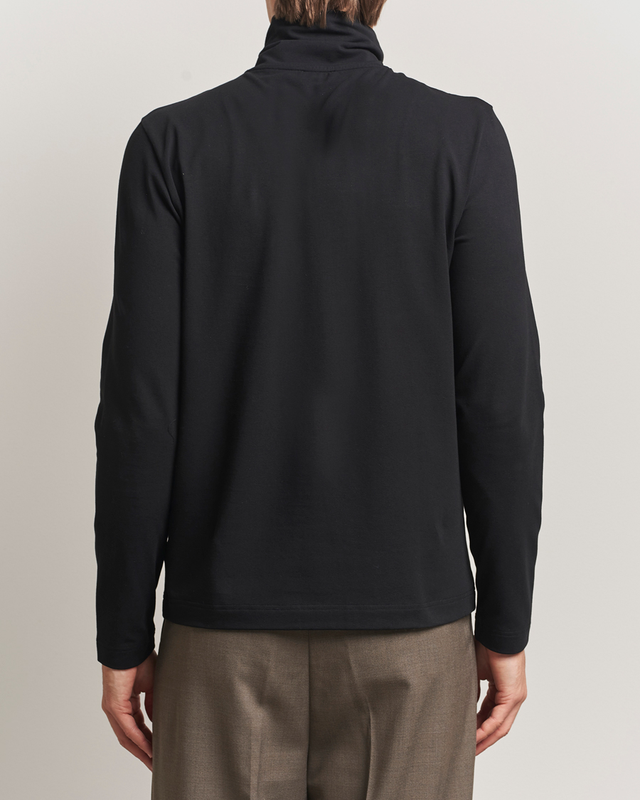 Herre | Gensere | Filippa K | Organic Cotton Stretch Turtleneck Black