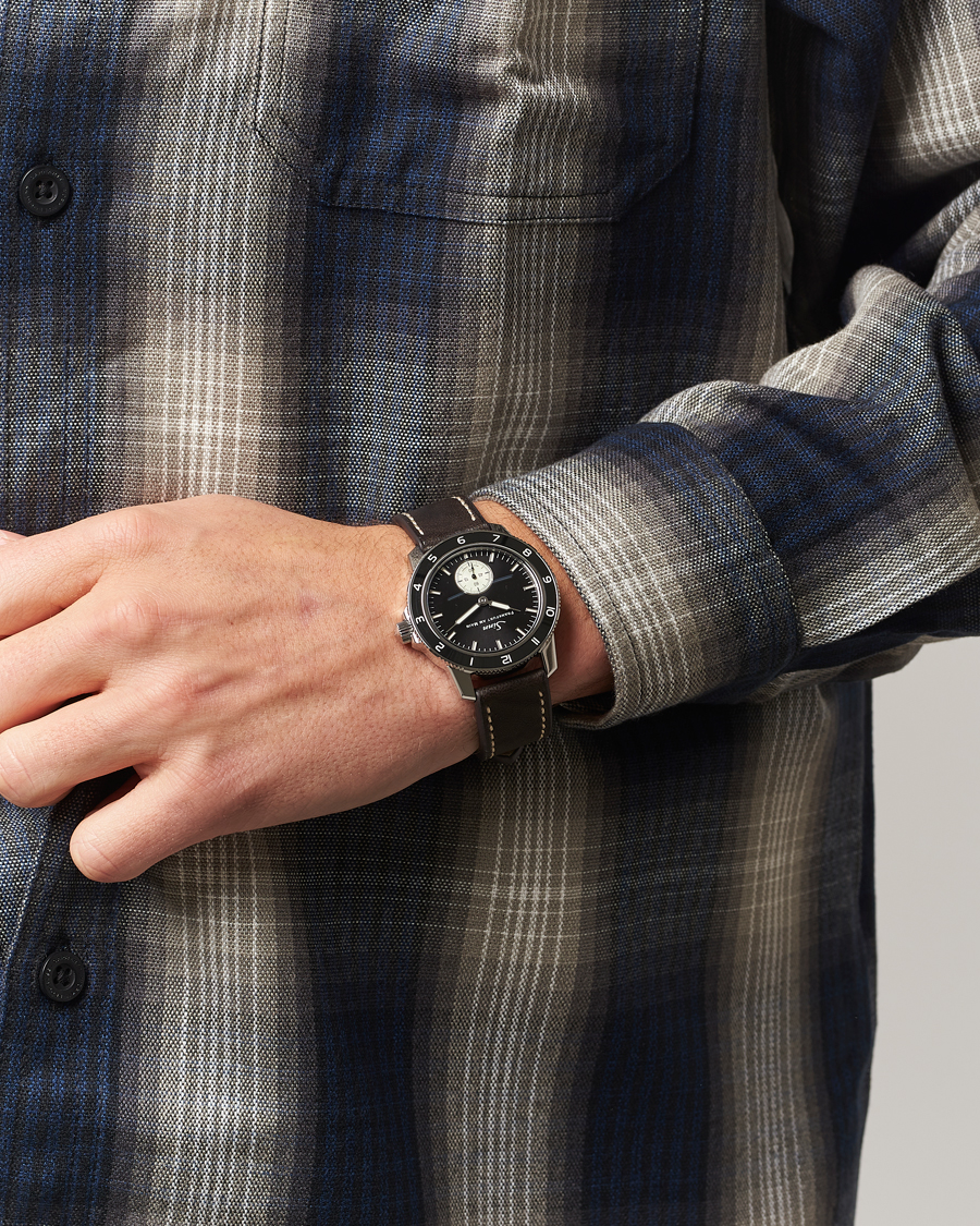 Herre | Sinn 104 Classic 12 Pilot Watch 41mm Leather Strap Black | Sinn | 104 Classic 12 Pilot Watch 41mm Leather Strap Black