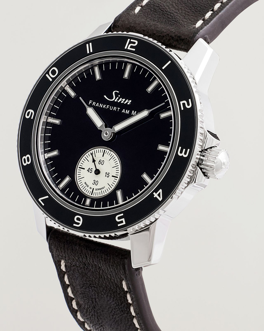Herre | Sinn 104 Classic 12 Pilot Watch 41mm Leather Strap Black | Sinn | 104 Classic 12 Pilot Watch 41mm Leather Strap Black