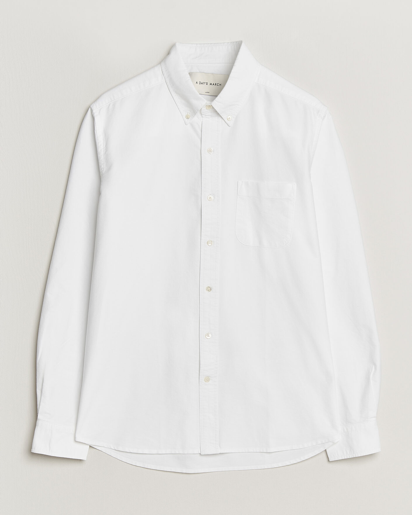 Herre | Skjorter | A Day's March | Classic Oxford Shirt White