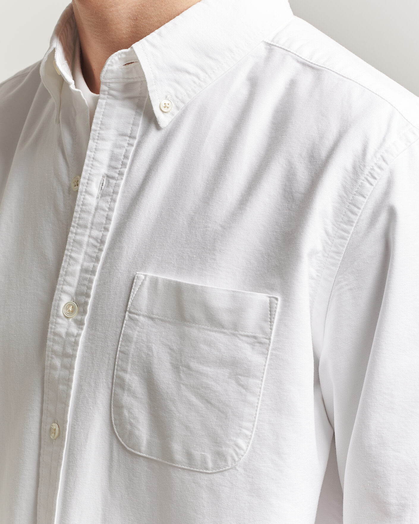 Herre | Skjorter | A Day's March | Classic Oxford Shirt White
