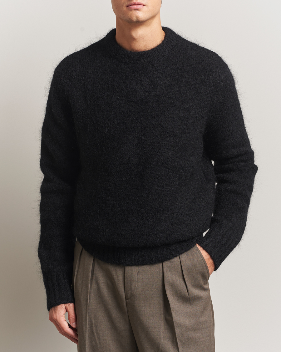Herre | Gensere | A Day's March | Tietar Mohair Sweater Black