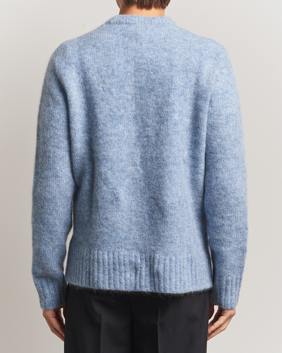 Herre | Gensere | A Day's March | Tietar Mohair Sweater Light Blue