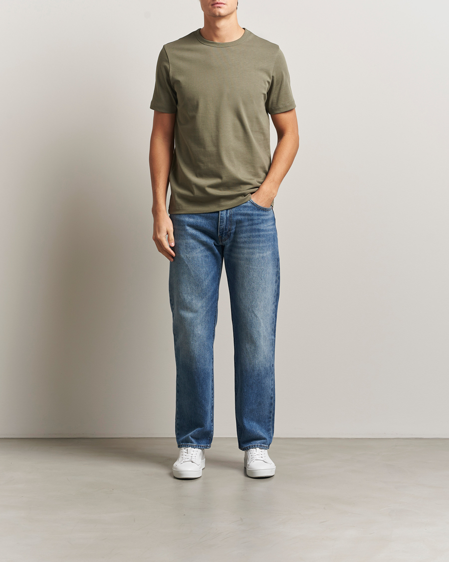 Herre | T-Shirts | A Day's March | Heavyweight T-Shirt Smoke Olive