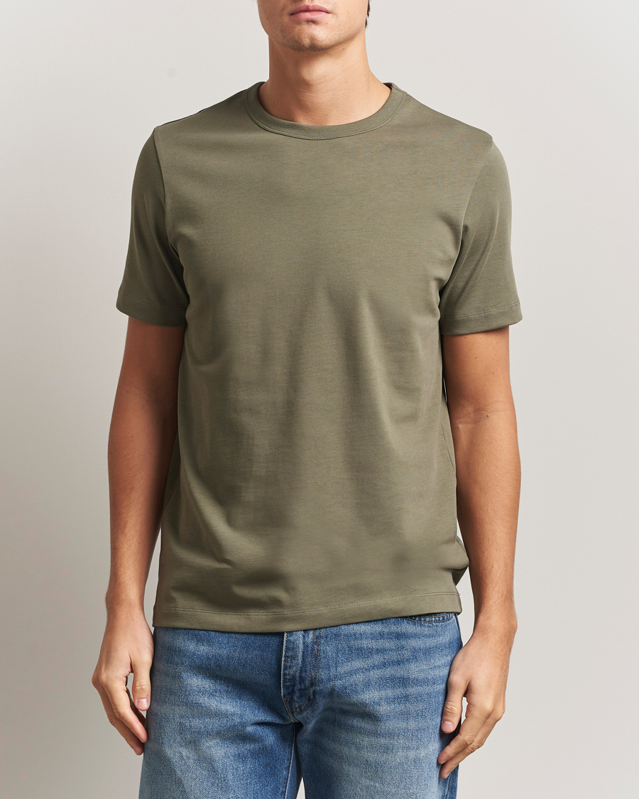 Herre | T-Shirts | A Day's March | Heavyweight T-Shirt Smoke Olive