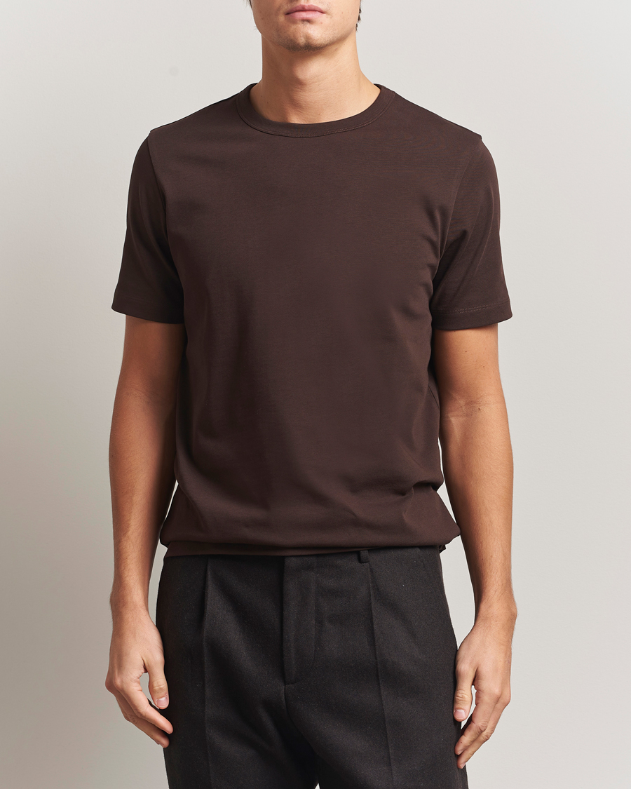 Herre | T-Shirts | A Day's March | Heavyweight T-Shirt Dark Brown