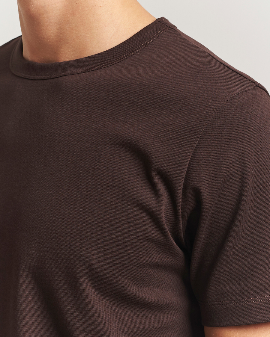 Herre | T-Shirts | A Day's March | Heavyweight T-Shirt Dark Brown