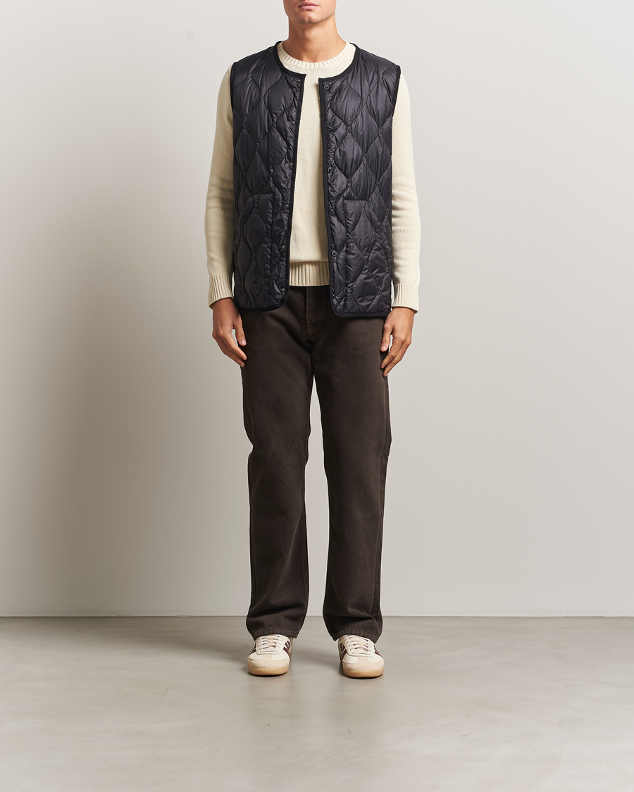 Herre | Jakker | TAION | Military Crew Neck Down Vest Black