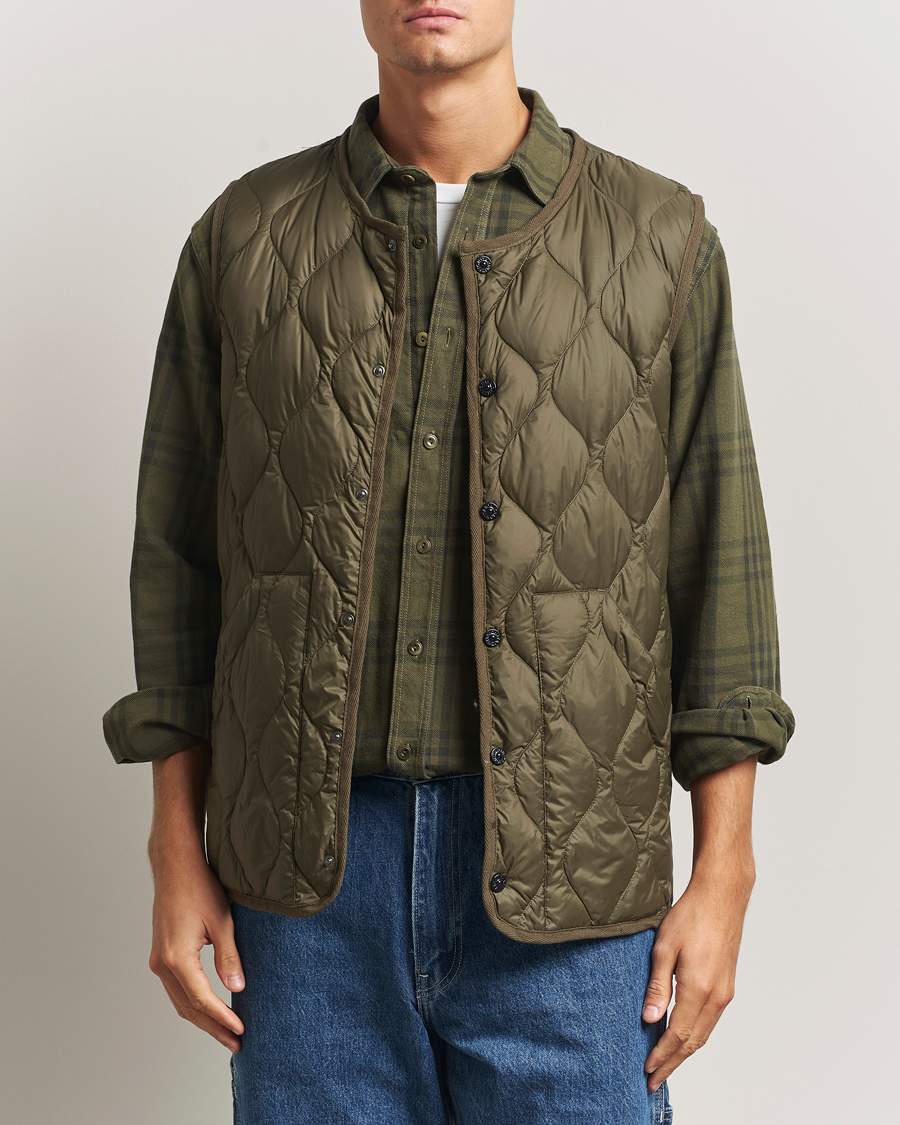 Herre | Vester | TAION | Military Crew Neck Down Vest Dark Olive