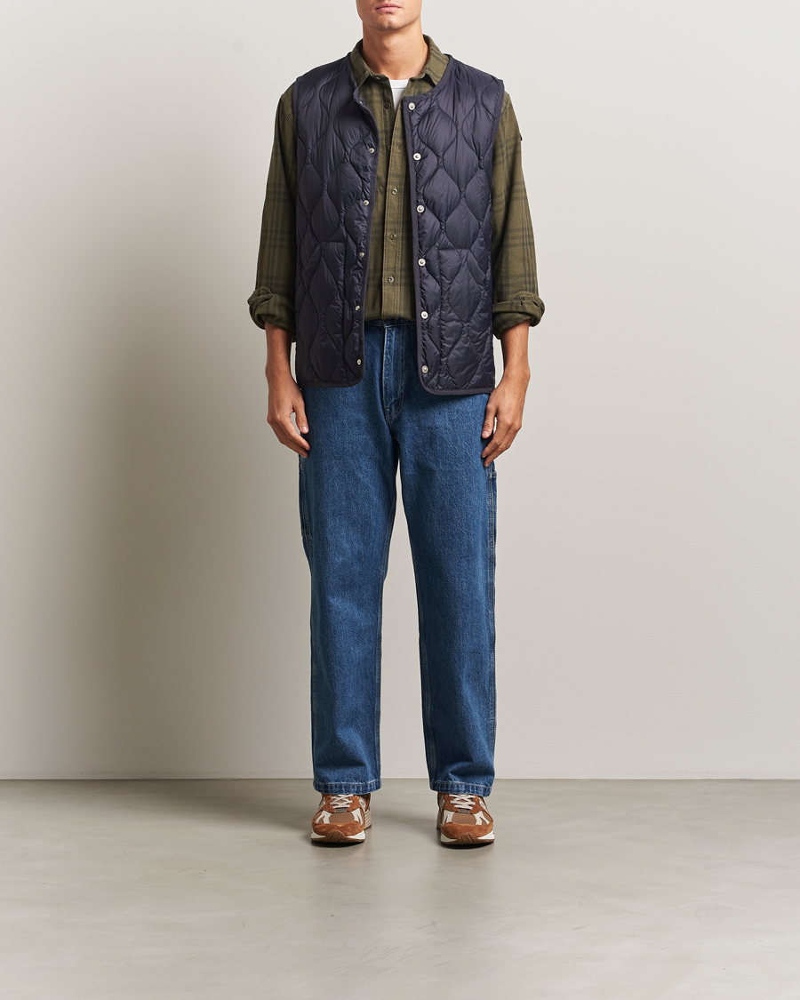 Herre | Vester | TAION | Military Crew Neck Down Vest Navy